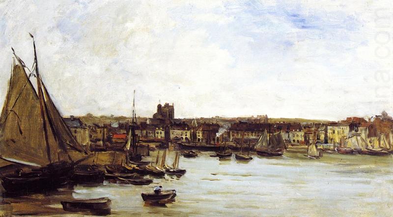 Charles-Francois Daubigny Port of Dieppe china oil painting image